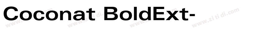 Coconat BoldExt字体转换